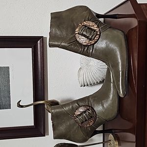 Beston soft leather stiletto high heel  shoes